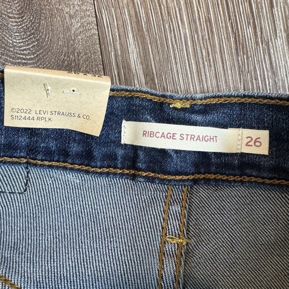 Levi's Women's Ultra-High Rise Ribcage Straight Jeans 26 - Picture 9 of 14